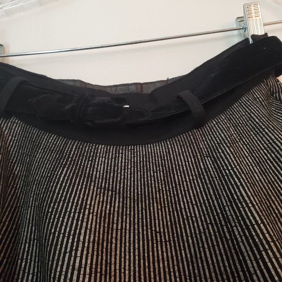 TRUE VINTAGE 1950'S STRIPED FELT SKIRT - Picture 5 of 6